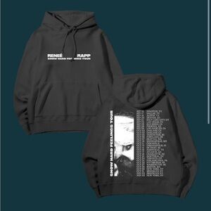 Renee Rapp Snow Hard Feelings Tour Black Hoodie